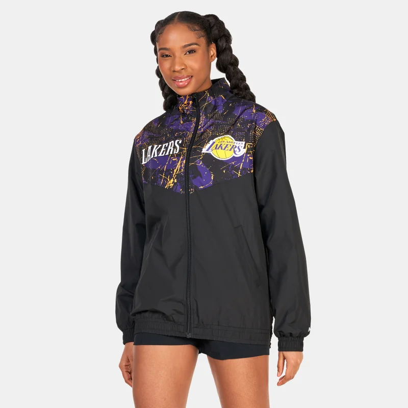NEW ERA Los Angeles Lakers Allover Print Panel Track Jacket
