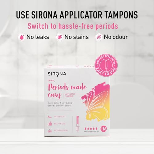 Sirona Period Made Easy Applicator Tampons for Heavy & Super Heavy Flow | 16 Pcs |Biodegradable Tampons | FDA Approved | Ultra Soft & Comfortable | Upto 100% Leak Free | Highly Absorbent Tampon for Rash Free Periods | - Image 3