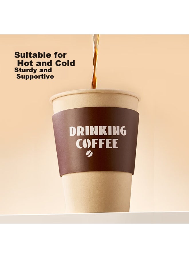 JD.com Jd Jingzao Coffee Cups, Disposable Paper Cups, Thickened Insulated Hot Drink Cups, Milk Tea Cups, Water Cups, 430Ml [20 Sets] - Image 5