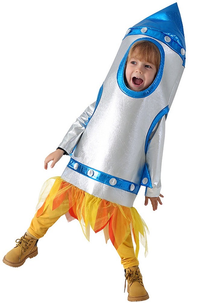 Al Aoyama Children's rocket cosplay for sports games, space stage costumes, space suits, astronauts  - Image 2