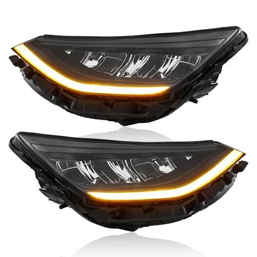 TODO LED Headlights Headlamp Assembly for 2020-2022 Hyundai Sonata, Driver and Passenger Side92101-L1100 92102-L1100 - Image 2