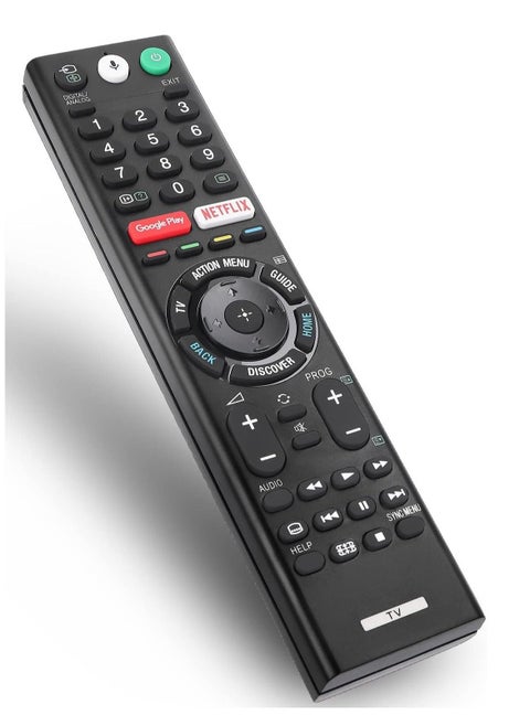 Universal Voice Remote Control for Sony Smart TV Bluetooth Controller All Sony Bravia LED OLED LCD 4K UHD HDTV HDR Android TV, with Google Play, Netflix Button RMF-TX200U,