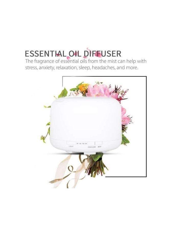 Generic - 500ml Essential Oil Diffuser Mist Humidifier Diffuser Colorful - Image 1