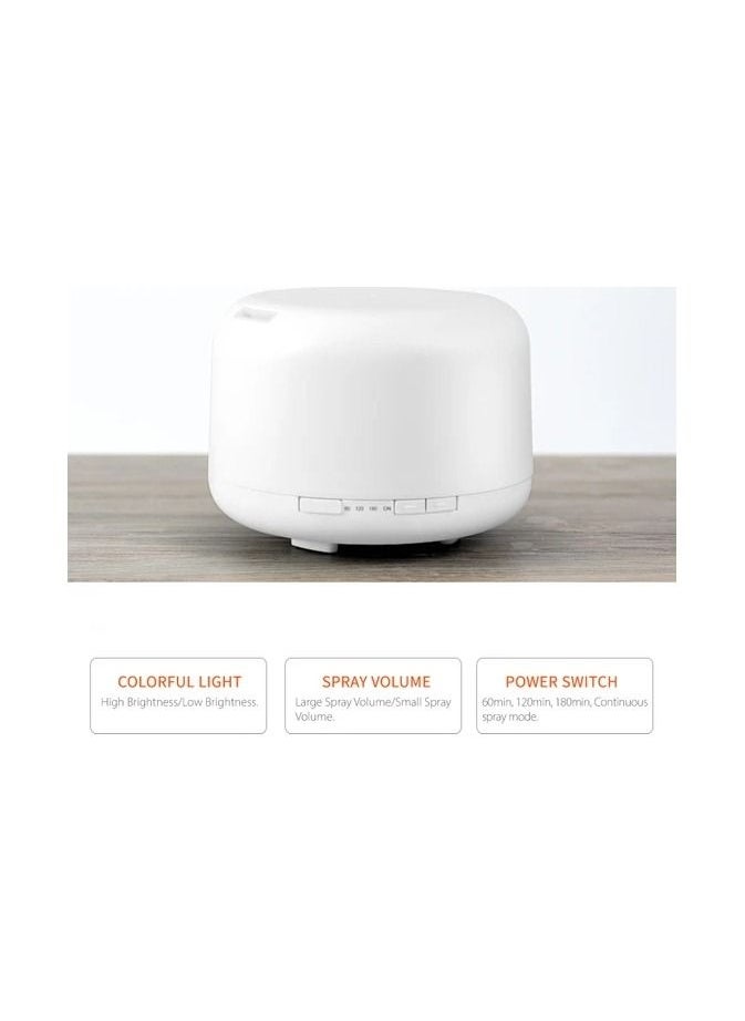 Generic - 500ml Essential Oil Diffuser Mist Humidifier Diffuser Colorful - Image 1