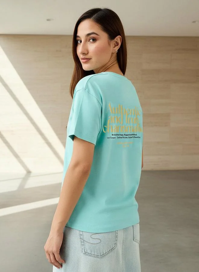 Lee Cooper Regular Fit Cotton T-shirt with Print