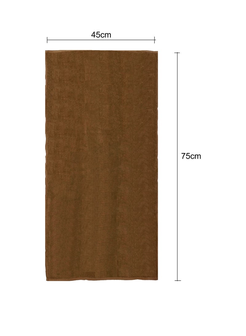 MAXQON Pack Of 2 - Hand Towel - 100% Cotton 600 GSM Medium Size (45x75cm) Highly Absorbent And Super Durable, Color Brown - Image 5