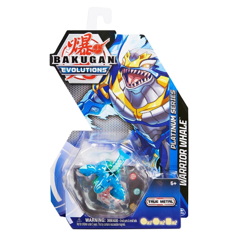 BAKUGAN Bakugan Evolutions 2022 Platinum Series Diecast Aquos Warrior Whale 