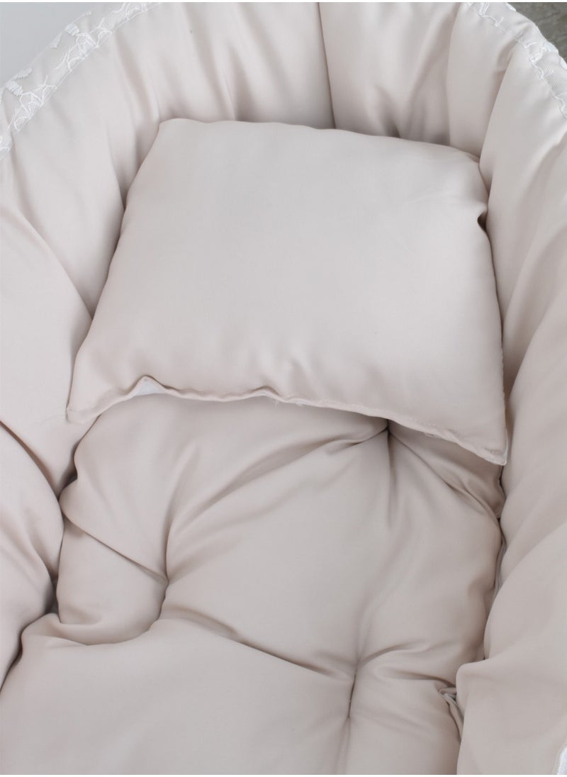 FUN MOMENT - Porcelain Moses Basket Bed with Mosquito Net - Image 1