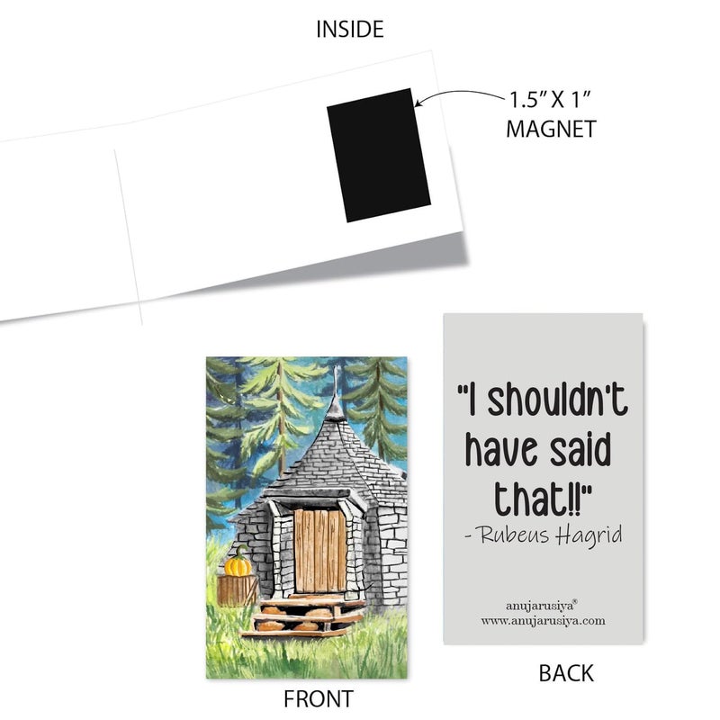 Antara Harry Potter Fan Art Magnetic Bookmarks with Quotes | Digitised Handpaintings | Laminated Matte Finish| Best Gift for Readers for Books and notebooks - Image 4