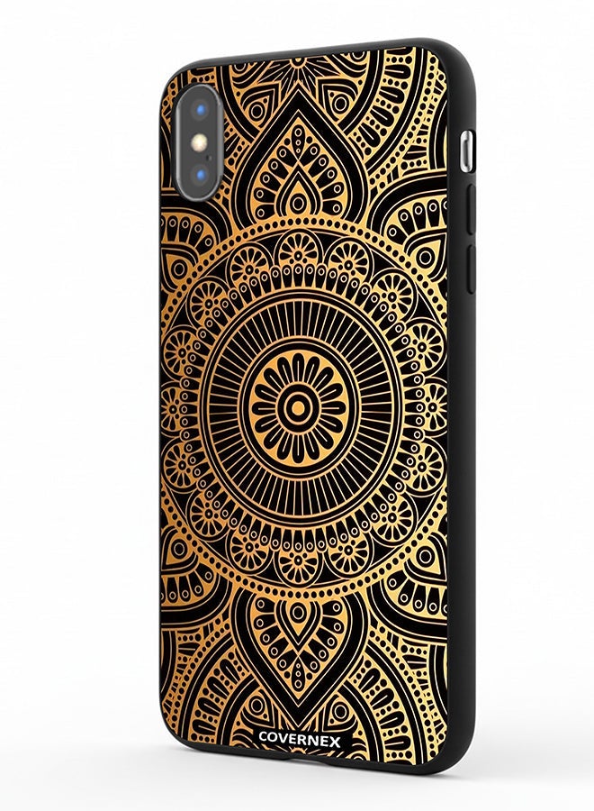 Covernex Apple iPhone Xs Protective Case Cover Printed Featuring Mamdala Geometric Pattern - Image 1