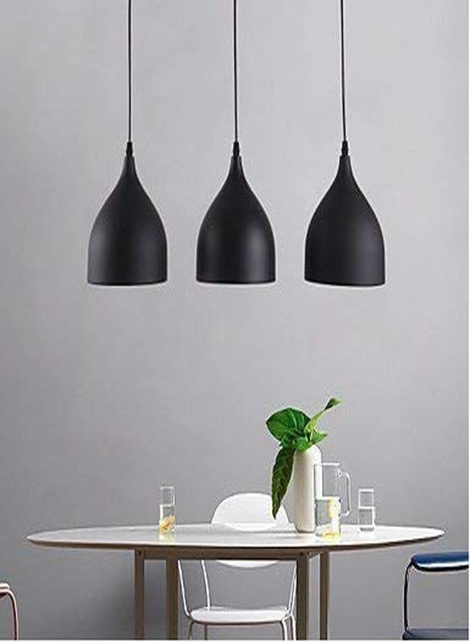 VILRO E 27 Metal Oval Ceiling Light BOUL ,60 Watts Outdoor Lighting Exterior Hanging Pendant Light Lamp, Black, Round ( Pack of 2 ) for Home Decorative in Living Room ,Hall ,Bar - Image 2