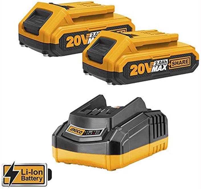 INGCO Ciwli2001 Impact Wrench With Batteries, Charger And Bag 2-Pieces - Image 3