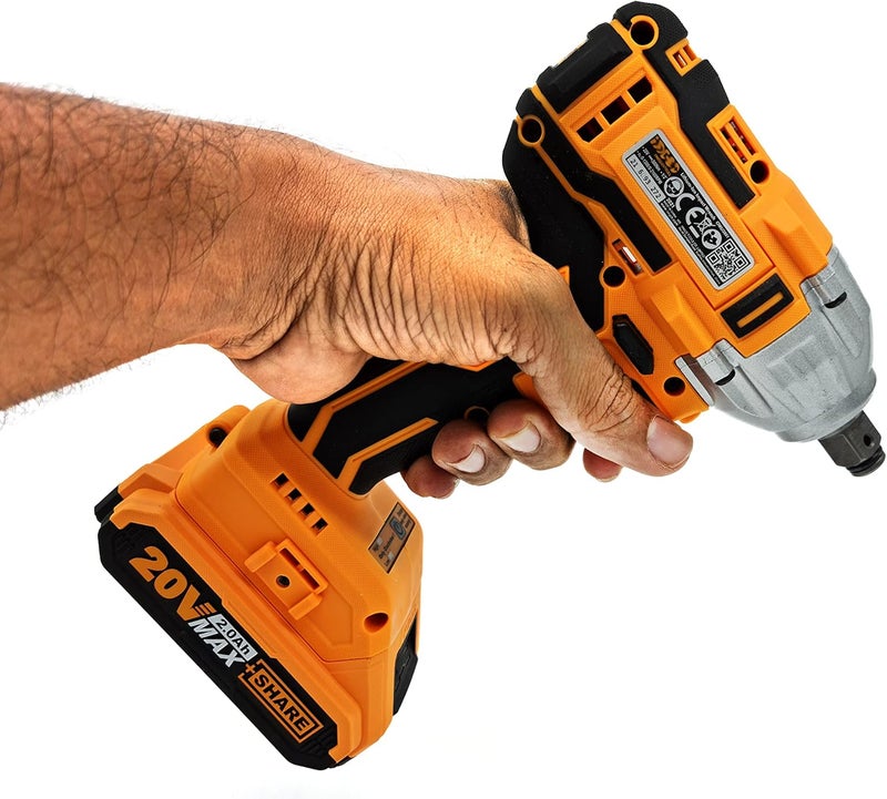 INGCO Ciwli2001 Impact Wrench With Batteries, Charger And Bag 2-Pieces - Image 4