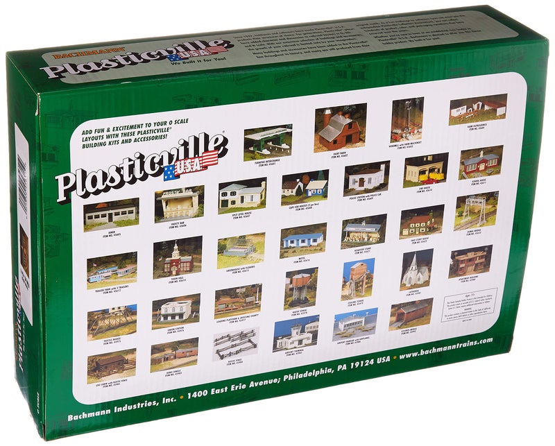 Bachmann Trains - PLASTICVILLE U.S.A. BUILDINGS – CLASSIC KITS - SCHOOL HOUSE w/Playground Equipment - O Scale - Image 2