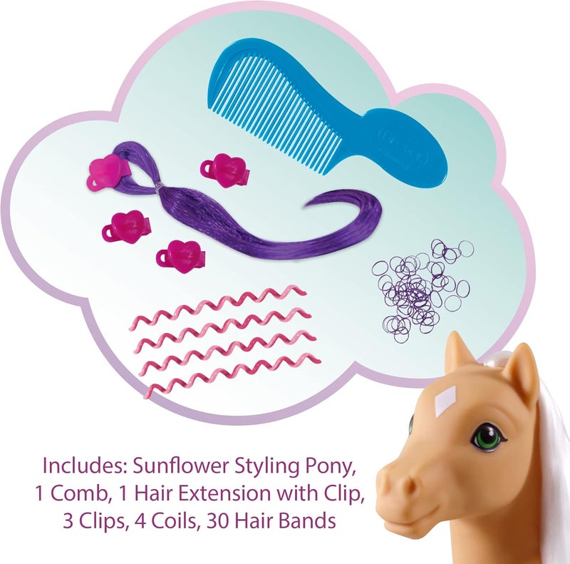 Breyer Horses Mane Beauty Styling Pony  Sunflower  Blonde ExtraLong Silky No Tangle Mane  10 x 35 x 95  9 Accessories and 30 Hair Bands  Horse Toy  Model 7415 - Image 2