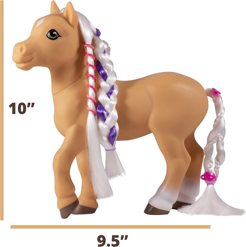Breyer Horses Mane Beauty Styling Pony  Sunflower  Blonde ExtraLong Silky No Tangle Mane  10 x 35 x 95  9 Accessories and 30 Hair Bands  Horse Toy  Model 7415 - Image 3