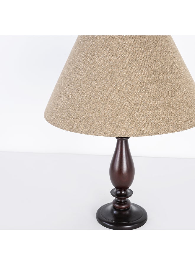 تبس هوم لمب مصباح طاولة معدني - بني - Image 1