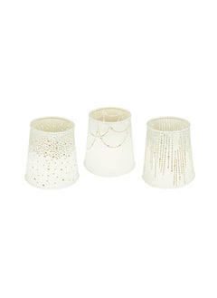 Elan Elan Celestial Tealight Candle Holder, Metal Votives for Home and Office Decor, Party Gifting (Off White, Set of 3)  - Image 1