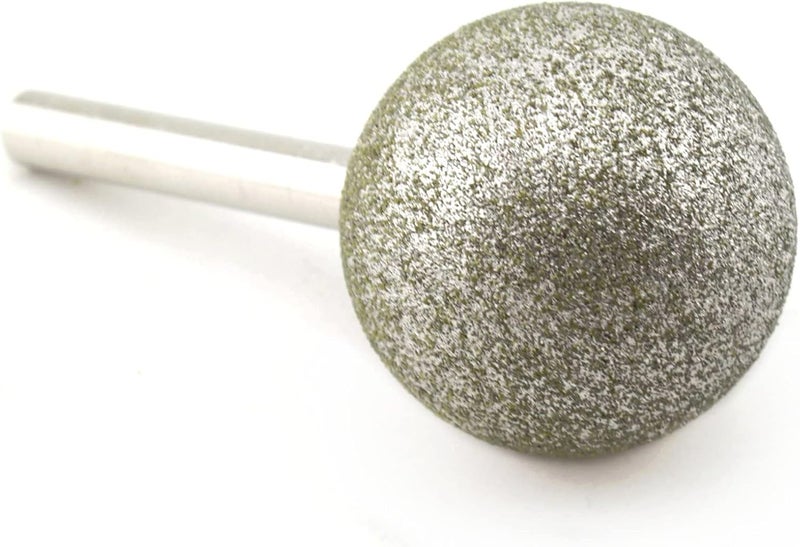 Jingling 40mm 1-9/16" Spherical Head Diamond Grinding Bits Round Ball Burs with Shank 5/16" Grit 80 Tools for Stone - Image 4