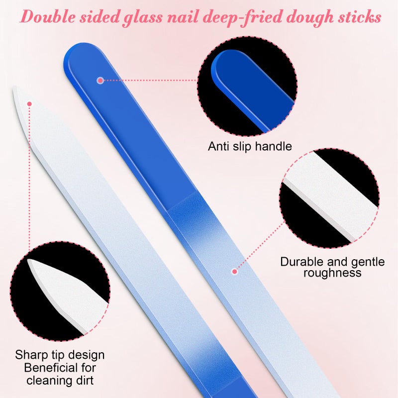 NICEMOVIC Stocking Stuffers, NICEMOVIC 6 Pack Glass Nail File, Nail File for Natural Nails, Christmas Gifts for Teen Girls, Women, Adults, Party Favor Small Gifts for Mom Her, Valentines Birthday Easter Stuffer - Image 5