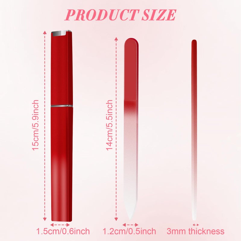 NICEMOVIC Stocking Stuffers, NICEMOVIC 6 Pack Glass Nail File, Nail File for Natural Nails, Christmas Gifts for Teen Girls, Women, Adults, Party Favor Small Gifts for Mom Her, Valentines Birthday Easter Stuffer - Image 3