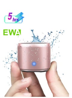 EWA EWA Travel Case Packed, A106 Pro Portable Bluetooth Speaker with Custom Bass Radiator, Brief Design, IP67 Waterproof, Perfect Mini Speaker for Shower, Room, Bike, Car (Rose Gold)  - Image 1