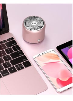 EWA EWA Travel Case Packed, A106 Pro Portable Bluetooth Speaker with Custom Bass Radiator, Brief Design, IP67 Waterproof, Perfect Mini Speaker for Shower, Room, Bike, Car (Rose Gold)  - Image 2