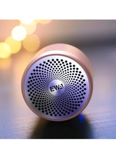 EWA EWA Travel Case Packed, A106 Pro Portable Bluetooth Speaker with Custom Bass Radiator, Brief Design, IP67 Waterproof, Perfect Mini Speaker for Shower, Room, Bike, Car (Rose Gold)  - Image 3