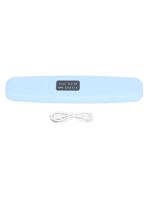 Bone Conduction Sleep Speaker Stereo Sound Portable Wireless Bluetooth Under Pillow Sleep Speaker MP3 Player for Home Blue
