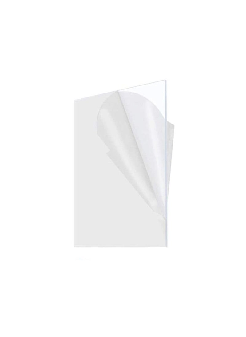 UNIXAA UNIXAA Transparent PlexiglassPETG Sheet With Double Sided Peel Of Films For Photo Frame Cricut Cutting Crafting Projects Etc 6X3 FEET Thickness 04 Micron  - Image 1