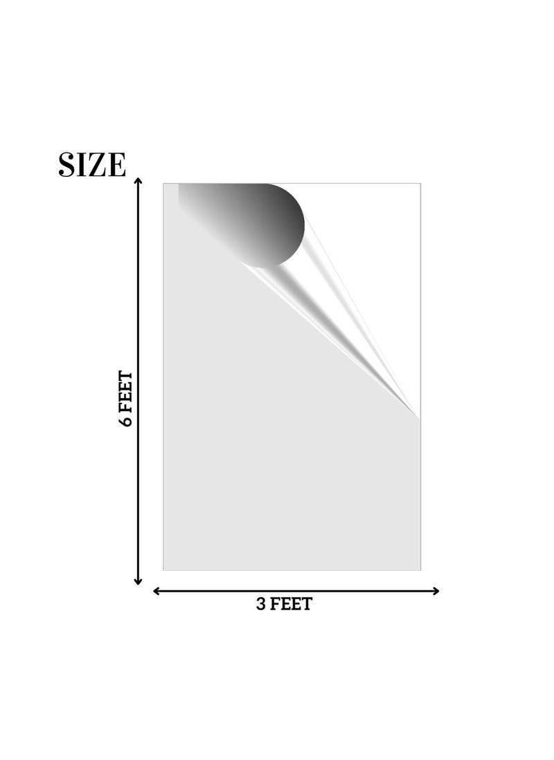 UNIXAA UNIXAA Transparent PlexiglassPETG Sheet With Double Sided Peel Of Films For Photo Frame Cricut Cutting Crafting Projects Etc 6X3 FEET Thickness 04 Micron  - Image 2