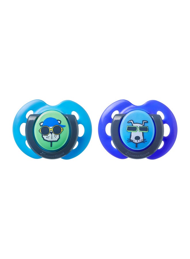 tommee tippee Fun Friends Soother, Pack of 2, 0-6 Months - Assorted - Image 4