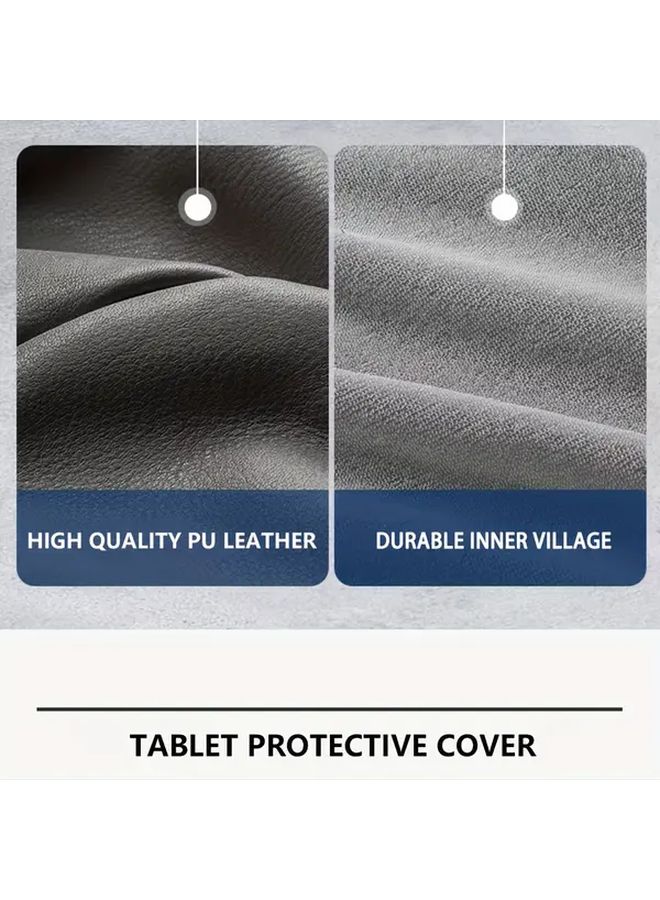 Black Three Fold Hard Case For Samsung Tab A7 10.4 Inch 2020 With Auto Wake - Image 3