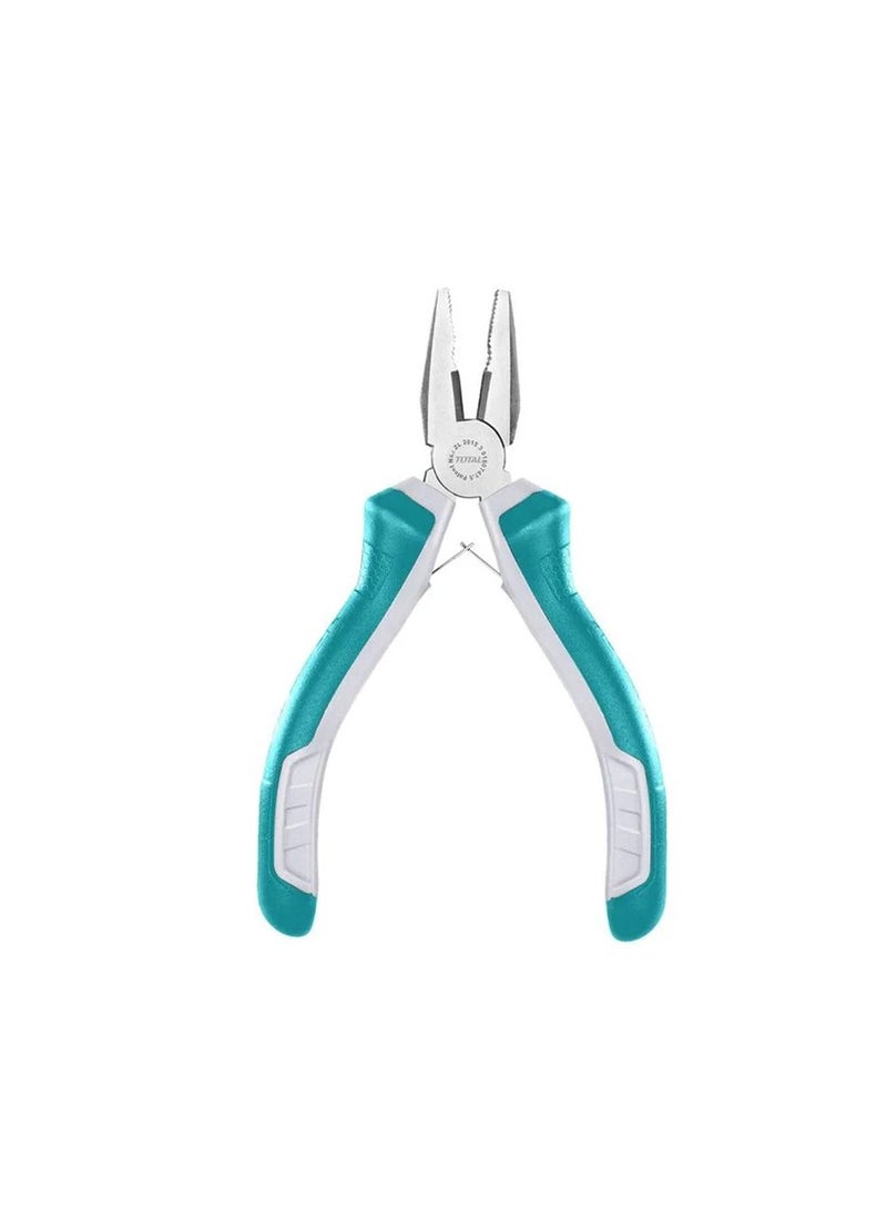 TOTAL T0TAL 4-Piece Mini Pliers Set 115mm 4.5 With Rubber Handles Set Of Cutting Diagonal Long Combination Pliers - Image 3