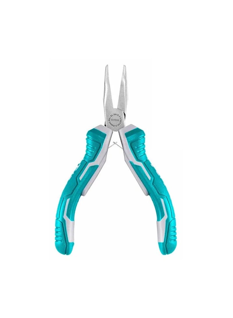 TOTAL T0TAL 4-Piece Mini Pliers Set 115mm 4.5 With Rubber Handles Set Of Cutting Diagonal Long Combination Pliers - Image 4