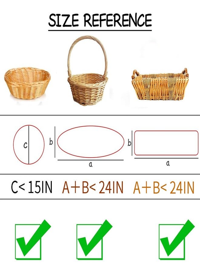 Amsthow 10CT Cellophane Wrap Bags 26 x 36-inch Gift Basket Wrapping Clear Large Plastic Bags with Bows for Easter Weddings - Image 3