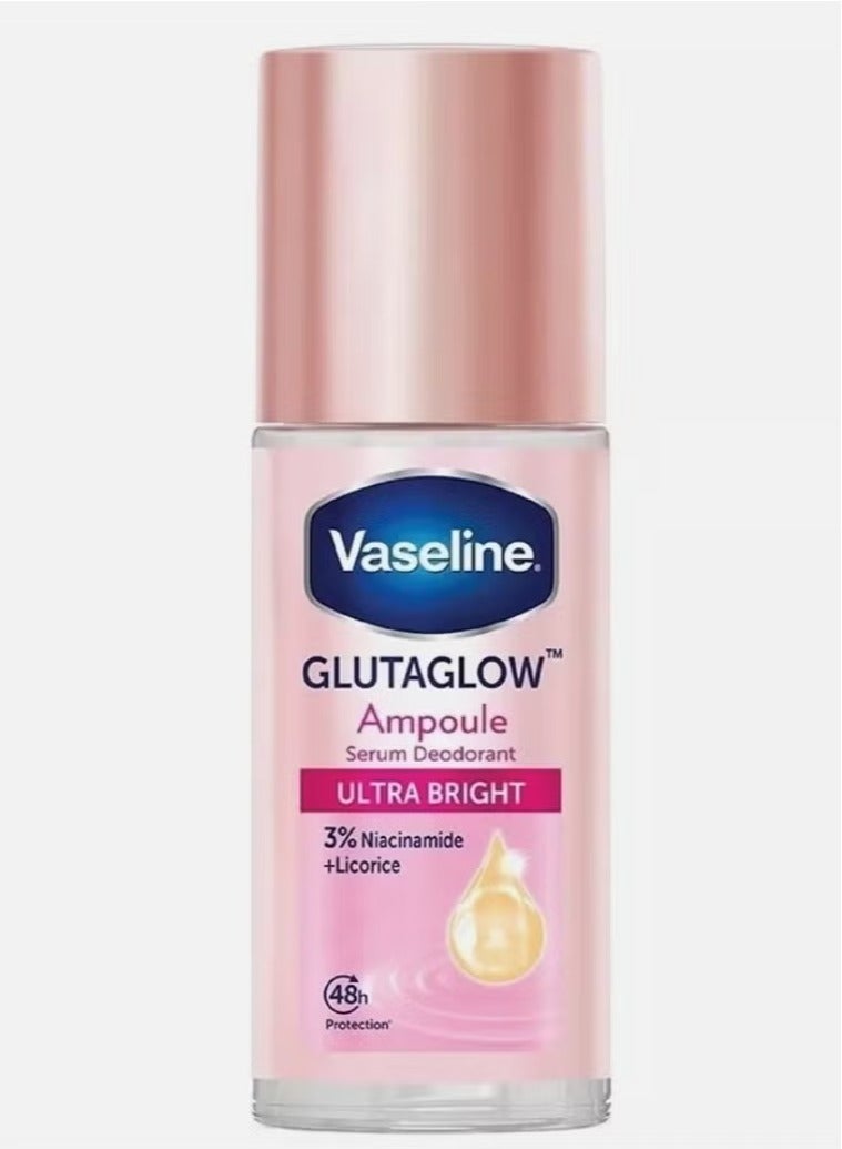 Vaseline Gluta Glow Ampoule Serum Deodorant Bright & Renew Roll-on 45 ml.