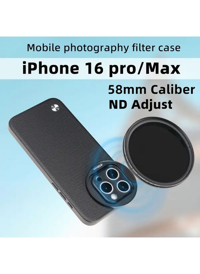 IP16PRO Photography Phone Case AY042 With 58Mm ND Filter For Apple Iphone 16 Pro Max - Image 2