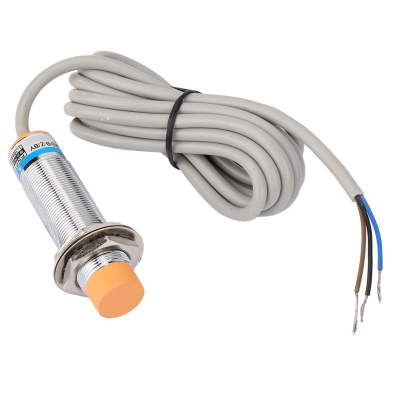 Proximity Switch 10mm Inductive Sensor Brass Nickel Plated - Shockproof Non-Contact Detection - Corrosion Resistant for Machine Tool Metallurgy Industry - Image 1