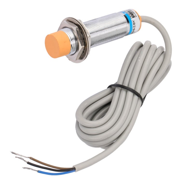 Proximity Switch 10mm Inductive Sensor Brass Nickel Plated - Shockproof Non-Contact Detection - Corrosion Resistant for Machine Tool Metallurgy Industry - Image 2