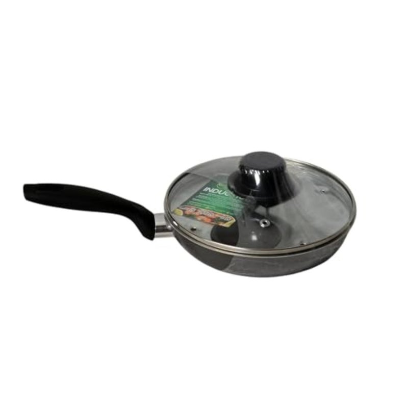 Induction 2 cup Egg Poacher, Non-Stick, 20 cm Made in UK WIth Soft Touch Handle - Image 3