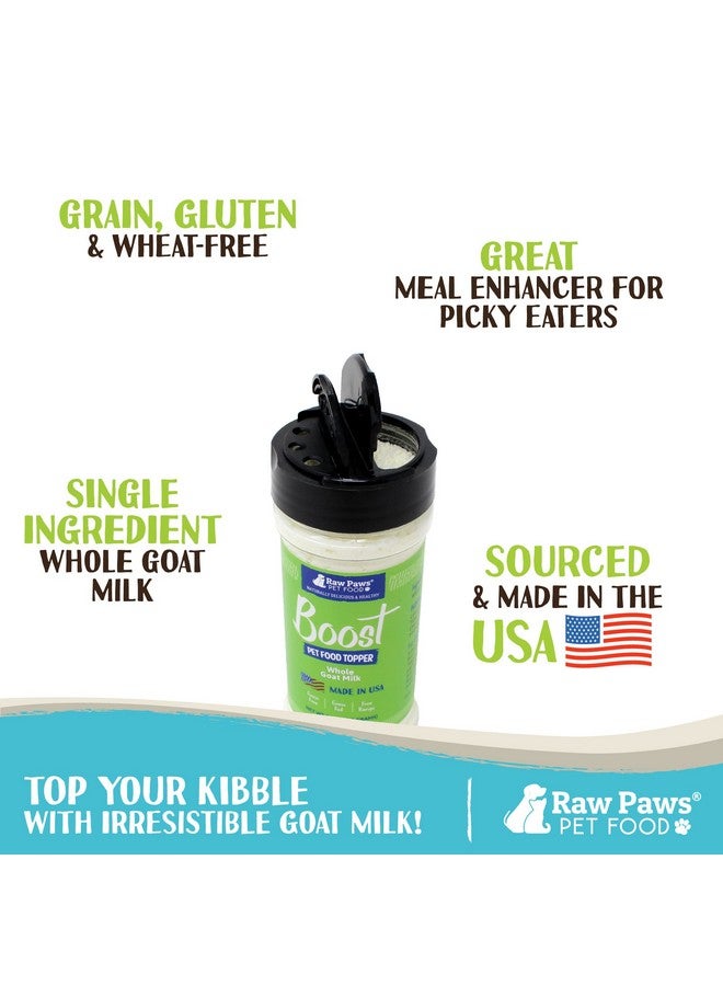 Raw Paws Boost Pet Food Topper Whole Goat Milk Powder, 3.1Oz  Made In Usa, Dog Food Toppers For Dry Food  Cat Food Toppers, Dog Food Topper Powder, Dog Food Flavor Topper, Goat Milk Gravy For Cats - Image 2