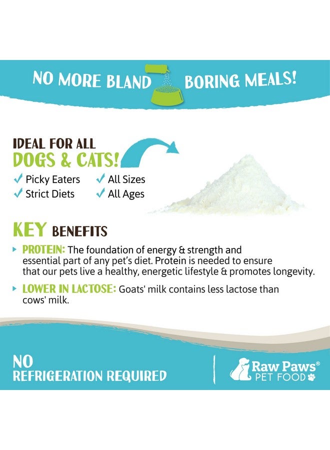Raw Paws Boost Pet Food Topper Whole Goat Milk Powder, 3.1Oz  Made In Usa, Dog Food Toppers For Dry Food  Cat Food Toppers, Dog Food Topper Powder, Dog Food Flavor Topper, Goat Milk Gravy For Cats - Image 5