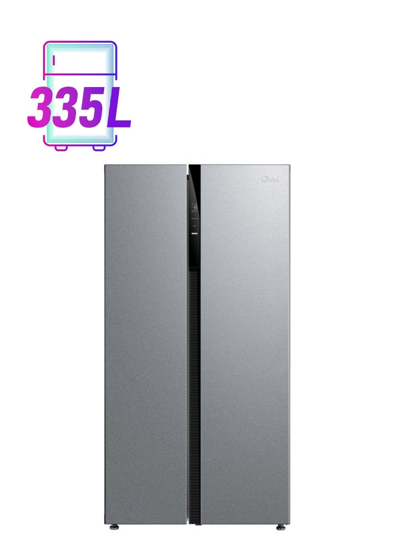 Midea Side By Side Refrigerator, 510L 18.0Cu.Ft,  Inverter, 360 kW MDRS710FGU50D Silver - Image 1