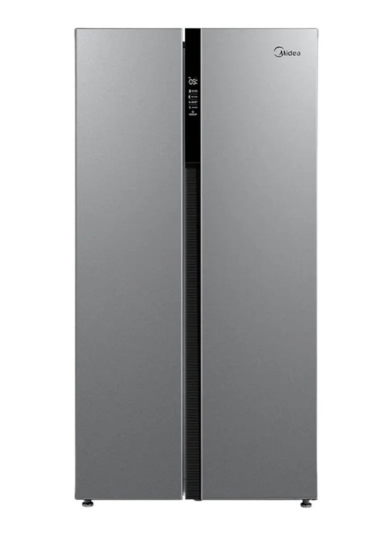 Midea Side By Side Refrigerator, 510L 18.0Cu.Ft,  Inverter, 360 kW MDRS710FGU50D Silver - Image 1