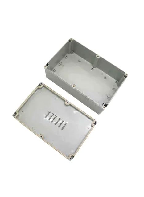 TESSERACT TESSERACT IP65 Waterproof ABS Junction Box Enclosure for Electronic Panels I Insulating Durable Power Junction Box Quantity 1 Enclosure Box with screws Dimension 50mm x 52mm x 35mm Color Grey  - Image 1