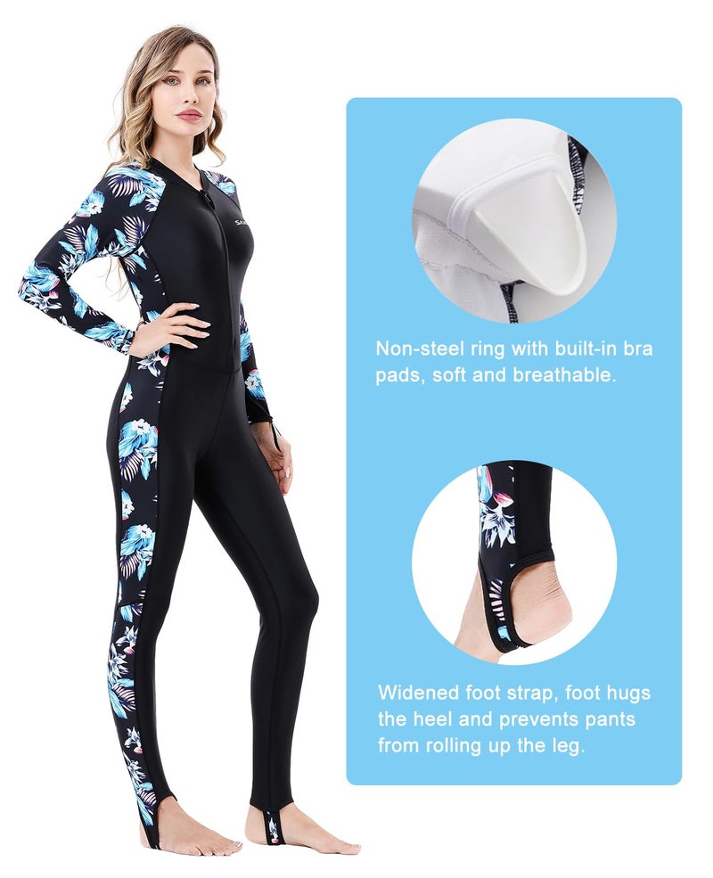 Realon Diving Skin Suit For Women Men  Full Body Scuba Dive Swimming Thin Swimsuit  One Piece Uv Protection Quick Dry Rash Guard Swimwear Surfing Snorkel Kayak Water Sport - Image 5