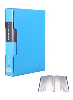 80-Pocket Clear Display Book With Case Assorted Colours