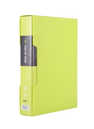 80-Pocket Clear Display Book With Case Assorted Colours - view 4