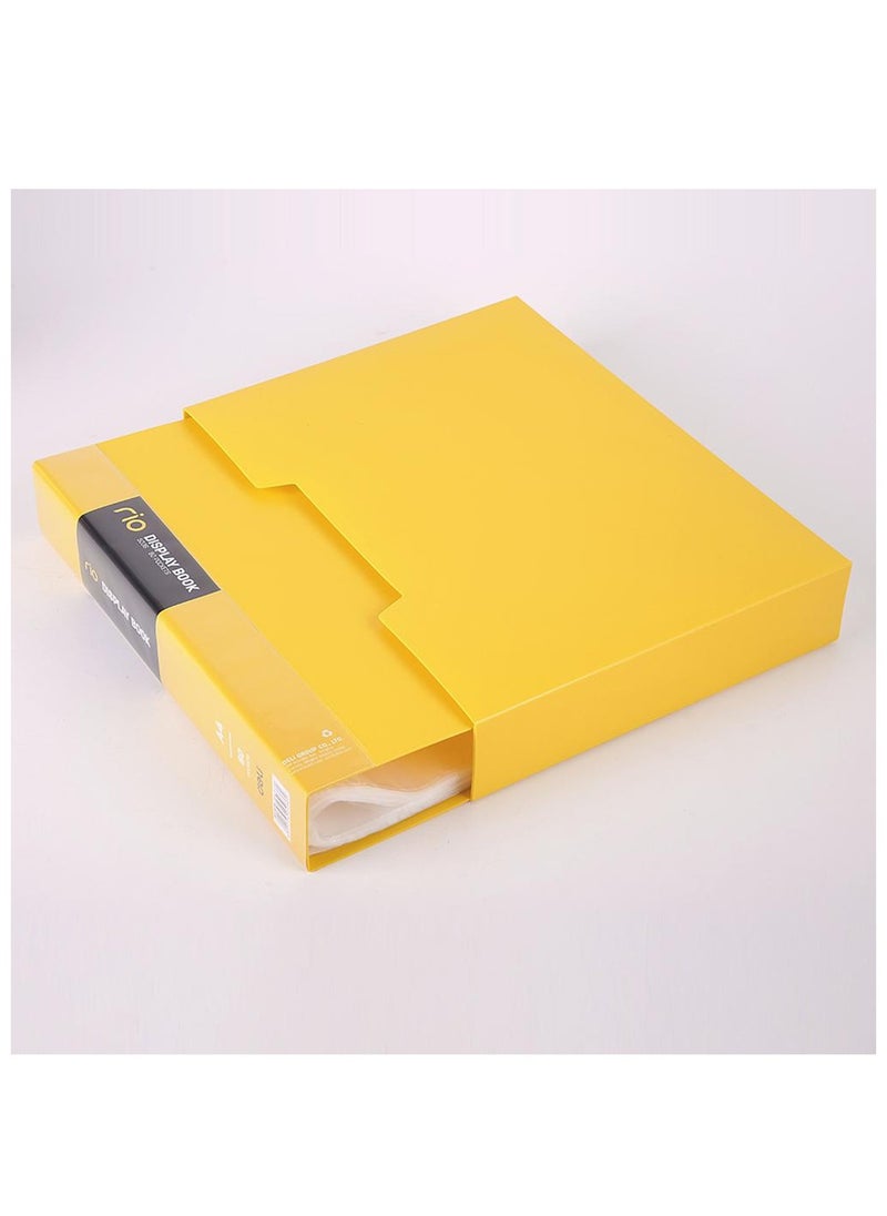 Deli 80-Pocket Clear Display Book With Case Assorted Colours  - Image 2